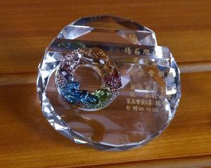 琉璃水晶名片座