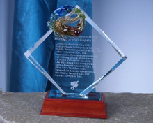 琉璃水晶獎牌